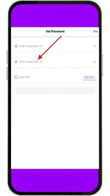 Type it again to confirm